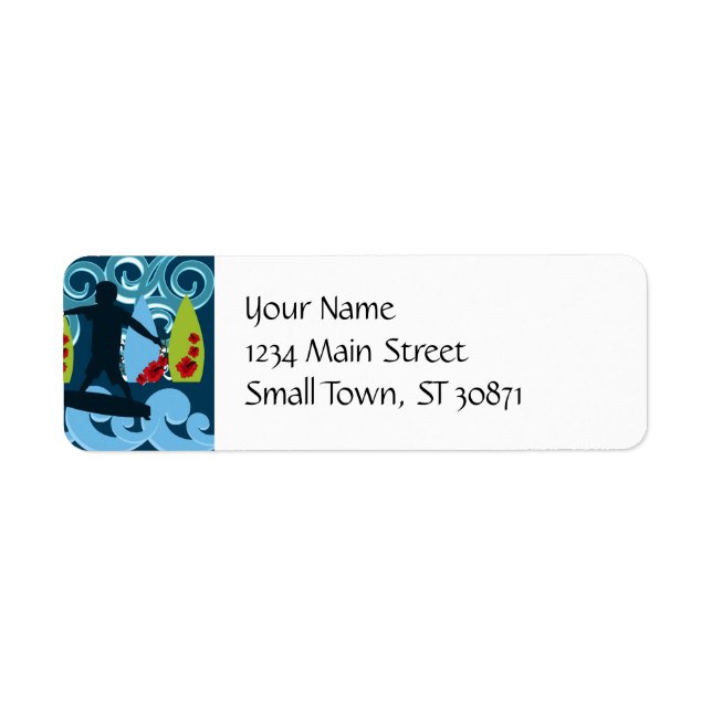 Cool Surfer Dude Surfing Beach Ocean Surf Waves (Front)