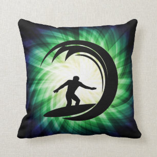 Cool Surfing Throw Pillow