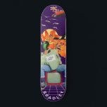 Cool Surreal Funny Unique Custom Personalized Name Skateboard<br><div class="desc">Cool Surreal Funny Unique Custom Personalized Name Skateboard features your personalized name in modern typography on a fun collage of cars, planes, ducks, flowers, birds and a person. Personalize by editing the text in the text box provided. Give a custom made gift, personalized skateboard to your favourite skateboarder for Christmas,...</div>