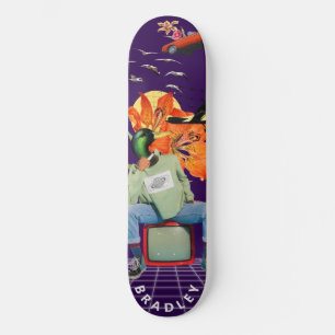Cool Surreal Funny Unique Custom Personalized Name Skateboard