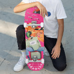 Cool Surreal Funny Unique Custom Personalized Name Skateboard<br><div class="desc">Cool Surreal Funny Unique Custom Personalized Name Skateboard features your personalized name in modern typography on a fun collage of cars, planes, ducks, flowers, birds and a person. Personalize by editing the text in the text box provided. Give a custom made gift, personalized skateboard to your favourite skateboarder for Christmas,...</div>