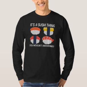 Cool Sushi For Men Women Japanese Sashimi Seafood T-Shirt