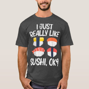 Cool Sushi For Men Women Japanese Sashimi Seafood T-Shirt