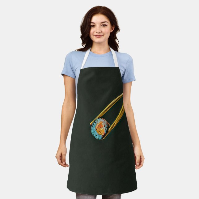 Cool sushi gift apron (Worn)