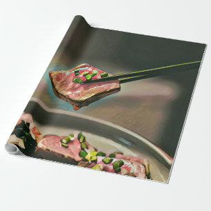 Cool sushi gift wrapping paper