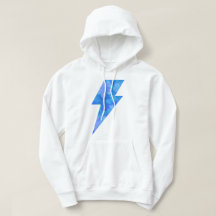 Cool Sweatshirt Blue Tropical Flowers 2