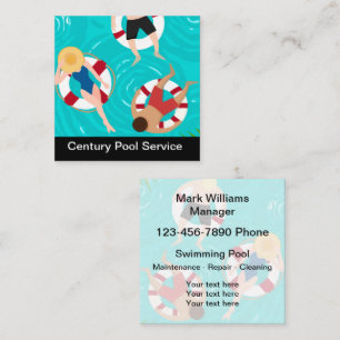 Cool Swimming Pool Business Card Template