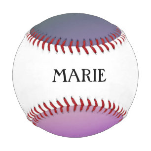 Cool Swirly Pattern with Name Baseball