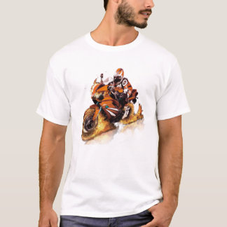 cool t-shirt with author's design motorcycle