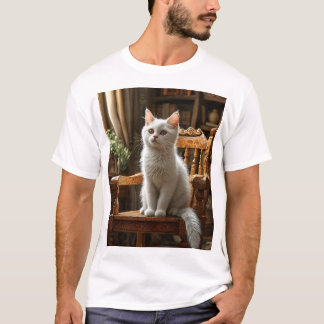 cool t-shirt with cat author's design