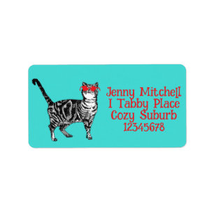 Cool Tabby Cat You Are One Cool Cat Cats Love Label