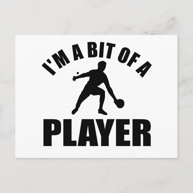 Cool Table tennis design Postcard (Front)