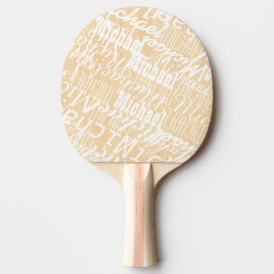 Cool Table-Tennis Racket / Diagonal Player Name Ping Pong Paddle