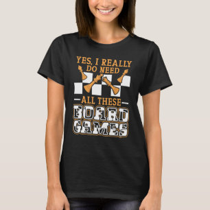 Cool Tabletop Gaming Family Game Nights Chess Boar T-Shirt
