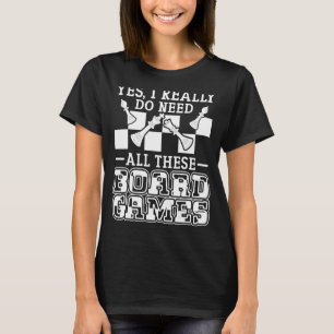 Cool Tabletop Gaming Family Game Nights Chess Boar T-Shirt