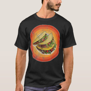 Cool Taco Cinco De Mayo Meican Food Lover Retro Vi T-Shirt