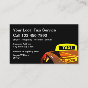 Cool Taxi Cartes de visite légers