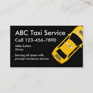 Cool Taxi Service Businesscards Business Card