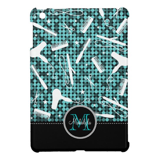 Cool Teal Glam Custom Hair & Beauty iPad Mini Case