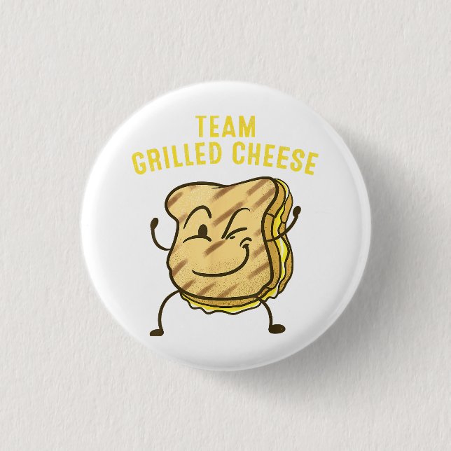Cool Team Grilled Cheese Gift Funny Squad Toasted  1 Inch Round Button (Front)