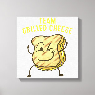 Cool Team Grilled Cheese Gift Funny Squad Toasted  Canvas Print