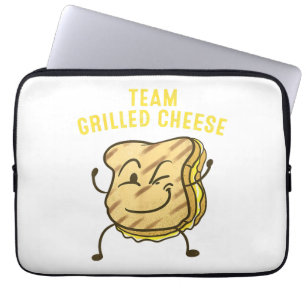 Cool Team Grilled Cheese Gift Funny Squad Toasted  Laptop Sleeve