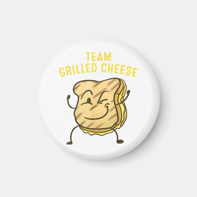 Cool Team Grilled Cheese Gift Funny Squad Toasted  Magnet (Front)