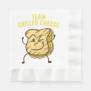 Cool Team Grilled Cheese Gift Funny Squad Toasted Napkin