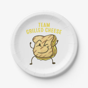 Cool Team Grilled Cheese Gift Funny Squad Toasted Paper Plate