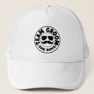 Cool Team Groom Wedding party  Trucker Hat