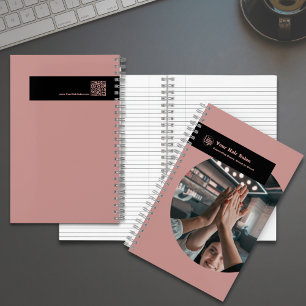 Cool Team Image Hair Stylist Logo Motto Notebook