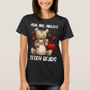Cool Teddy Bear for Men Women Plush Stuffed Toy A T-Shirt