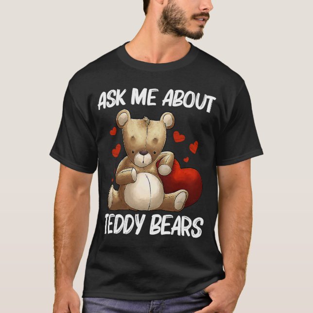 Cool Teddy Bear  for Men Women Plush Stuffed Toy A T-Shirt (Front)