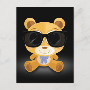 Cool Teddy Bear Postcard