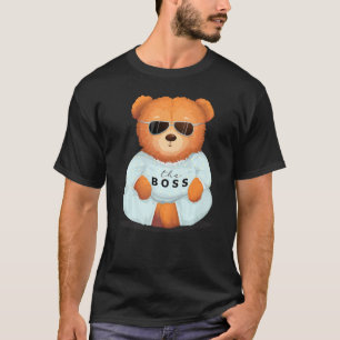 Cool Teddy Bear With Sunglasses Teddy The Boss Bos T-Shirt