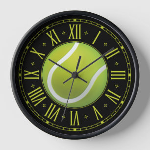 Cool Tennis ball Time for Sports Clock