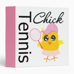 Cool Tennis Chick Binder