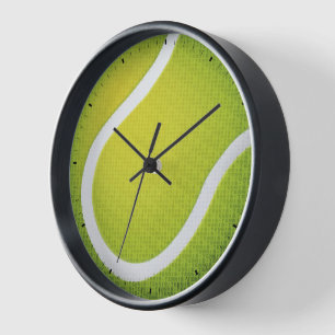 Cool Tennis Type Text Clock