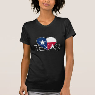 Cool Texas Tee Shirt for Girls with Heart & Style