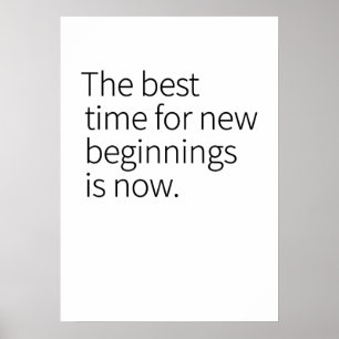 Cool Text Graphic Opportunity Quote Art Two-Tone C Poster