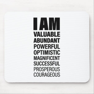 Cool Text Graphic Success Affirmation Word TextArt Mouse Pad