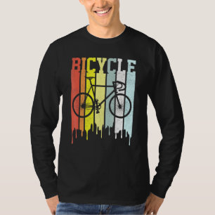 Cool Text Strips Vintage Retro Bicycle T-Shirt