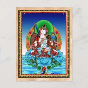 Cool thangka Akasagarbha Bodhisattva Mahasattva Postcard
