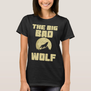 Cool The Big Wolf Howling Moon Fairy Tale Readers T-Shirt