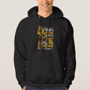 Cool This Queen Was Born In June Leopard High Heel Hoodie