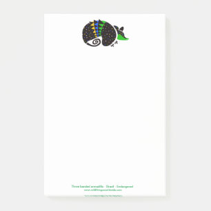 Cool Three banded ARMADILLO - Endangered animal - Post-it Notes