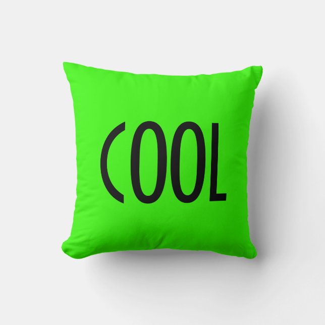 COOL throw pillow (Front)