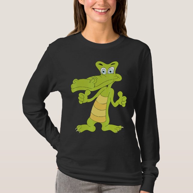Cool Thumbs Up Alligator T-Shirt (Front)