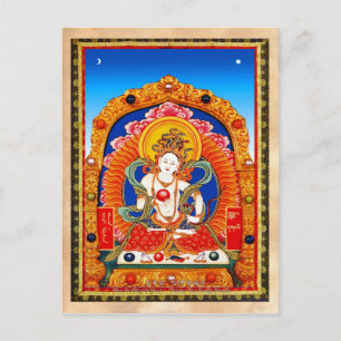 Cool tibetan thangka Dragon King Bodhisattva Postcard