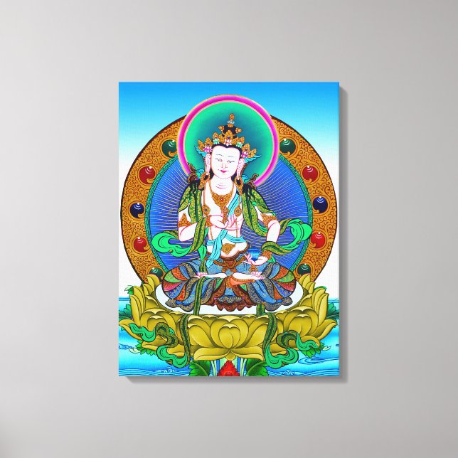 Cool tibetan thangka Vajrasattva tattoo mandala Canvas Print (Front)